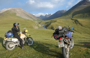 Transport of motorcycles to Kyrgyzstan, Asia Tien Shan on motorbikes
